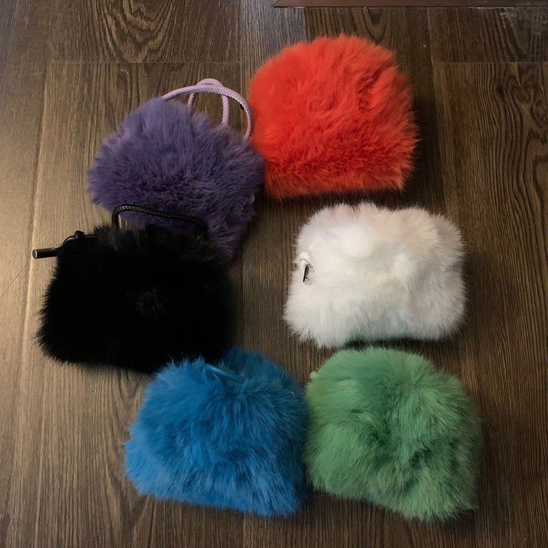 2025 Faux Rabbit Fur Mini Shoulder Crossbody Coin Purse