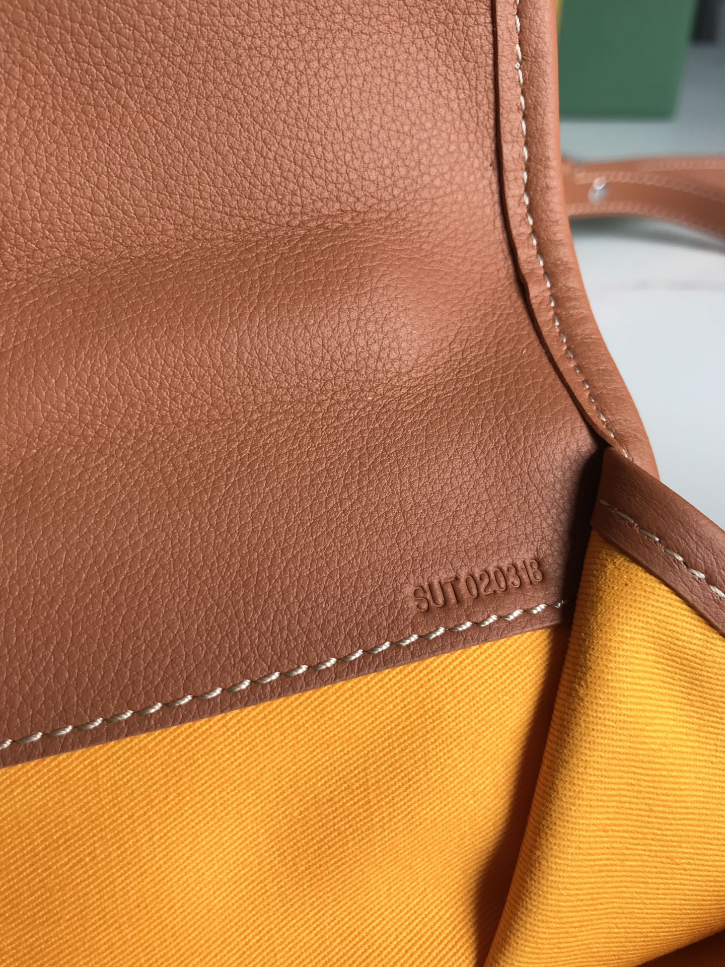 SAINT L¨¦GER BACKPACK 35 IN BROWN GOYARDINE CANVAS AND CALFSKIN WITH CARTOON PATCH