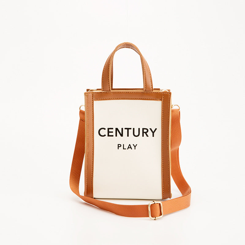 2025 Korean Plaid Printed Color Bucket Small Shoulder Crossbody Handbag