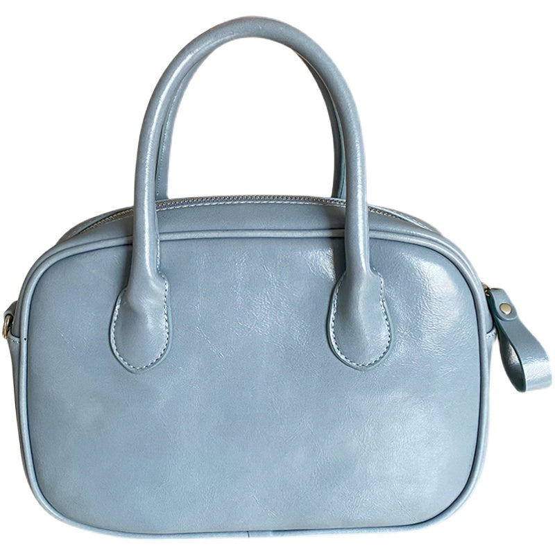 2025 Versatile Oil-Wax Leather Shoulder Handbag Crossbody Tote