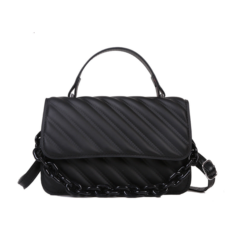 2025 Vintage Women's Autumn Trendy Quilted Chain Crossbody Shoulder Small Square Bag