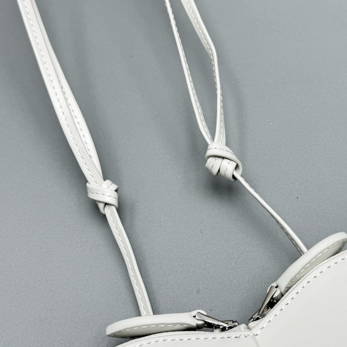 AL COEUR BAG IN WHITE CALFSKIN