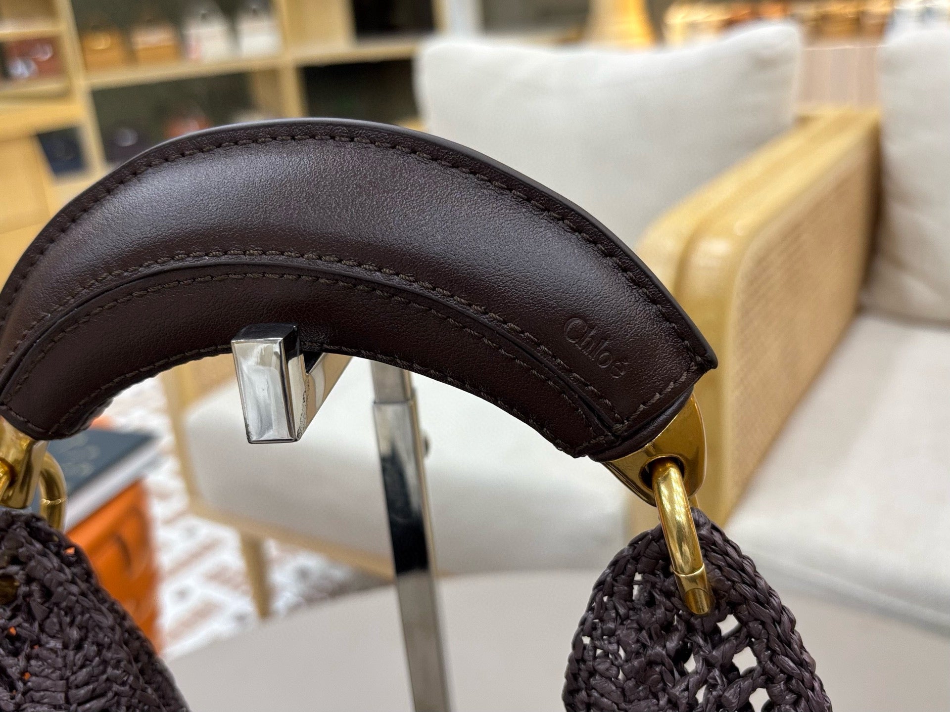CHLO¨¦ 25S SUMMER BANANA HOBO BAG 36 IN BROWN