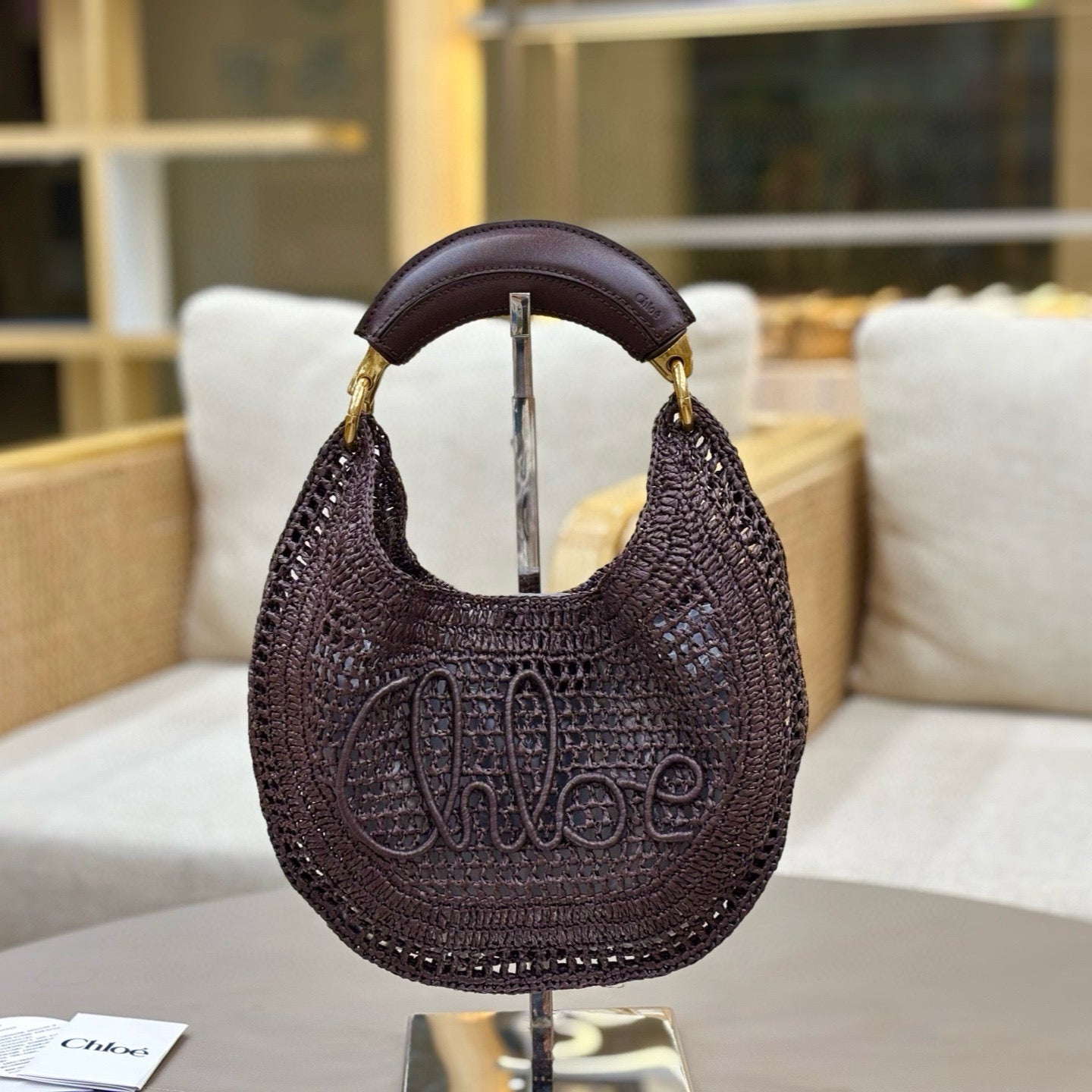 CHLO¨¦ 25S SUMMER BANANA HOBO BAG 36 IN BROWN