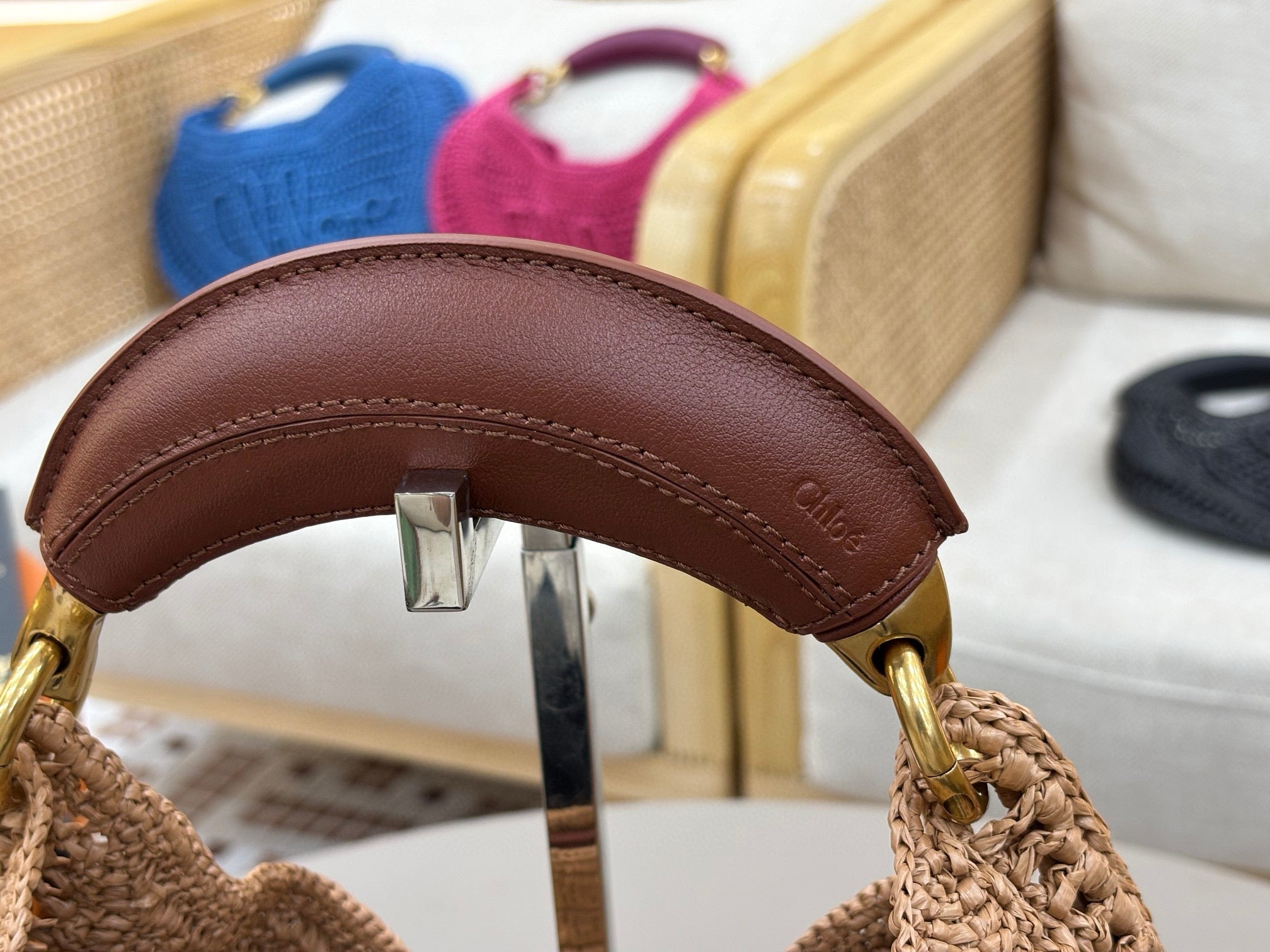 CHLO¨¦ 25S SUMMER BANANA HOBO BAG 36 IN LIGHT BROWN