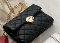 2025 Spring Summer Korean Geometric Quilted Chain Shoulder Bag Crossbody Phone Bag