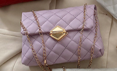 2025 Spring Summer Korean Geometric Quilted Chain Shoulder Bag Crossbody Phone Bag