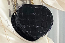 2025 Spring Summer Korean Crocodile Heart Chain Candy Color Small Shoulder Bag Crossbody