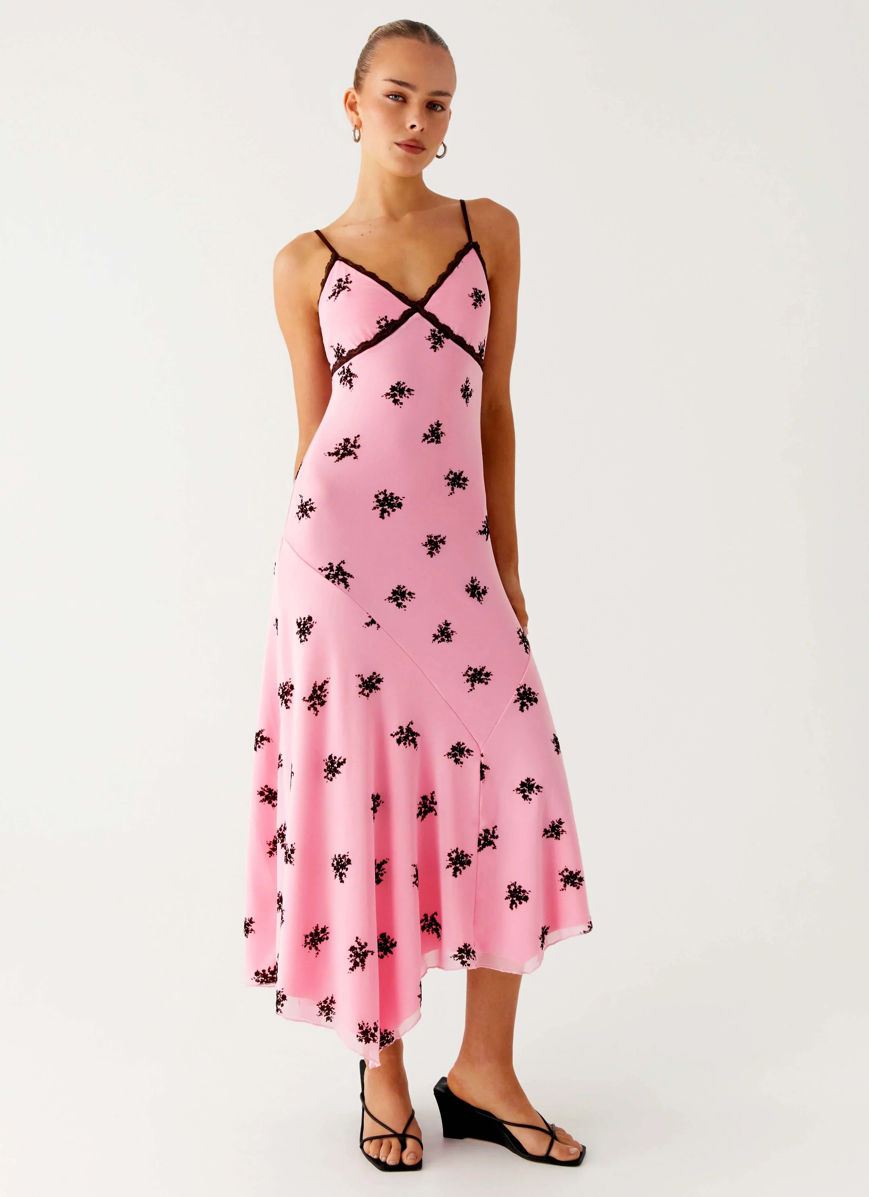 Amelia Midi Dress - Pink