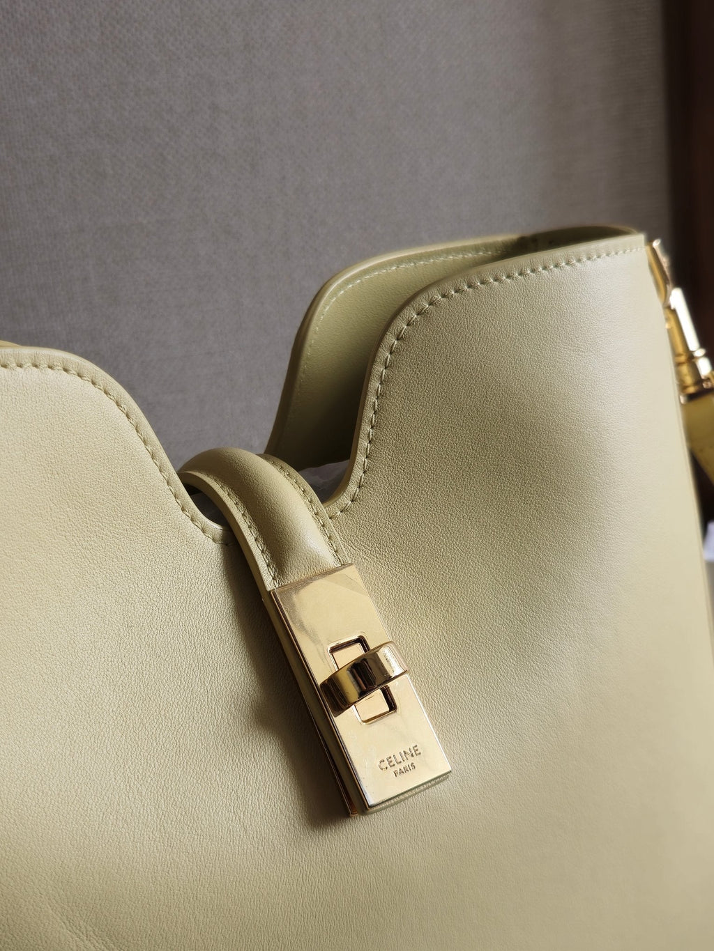 SMALL CAMILLE 16 SOFT BAG 24 IN SPRING YELLOW CALFSKIN