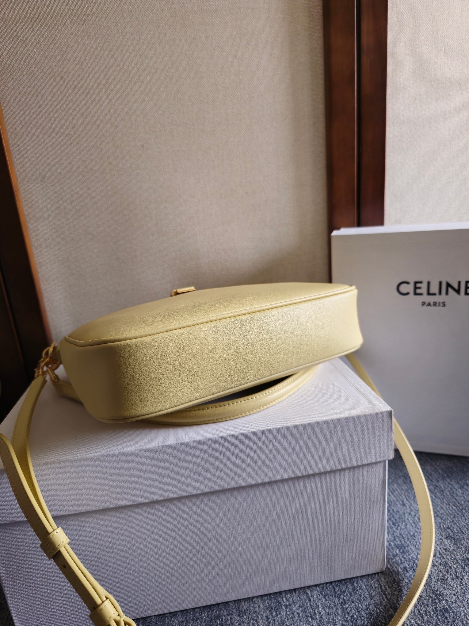 SMALL CAMILLE 16 SOFT BAG 24 IN SPRING YELLOW CALFSKIN
