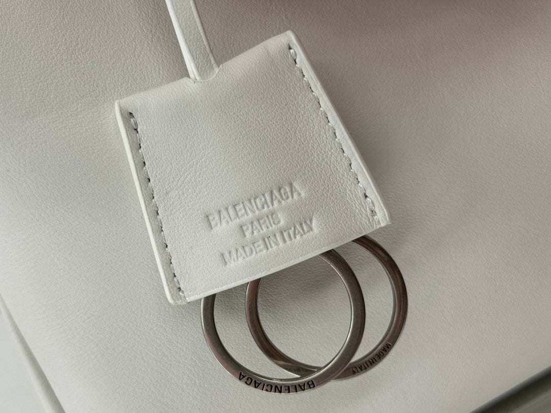 RODEO MINI BAG 22 IN WHITE SMOOTH CALFSKIN SILVER HARDWARE