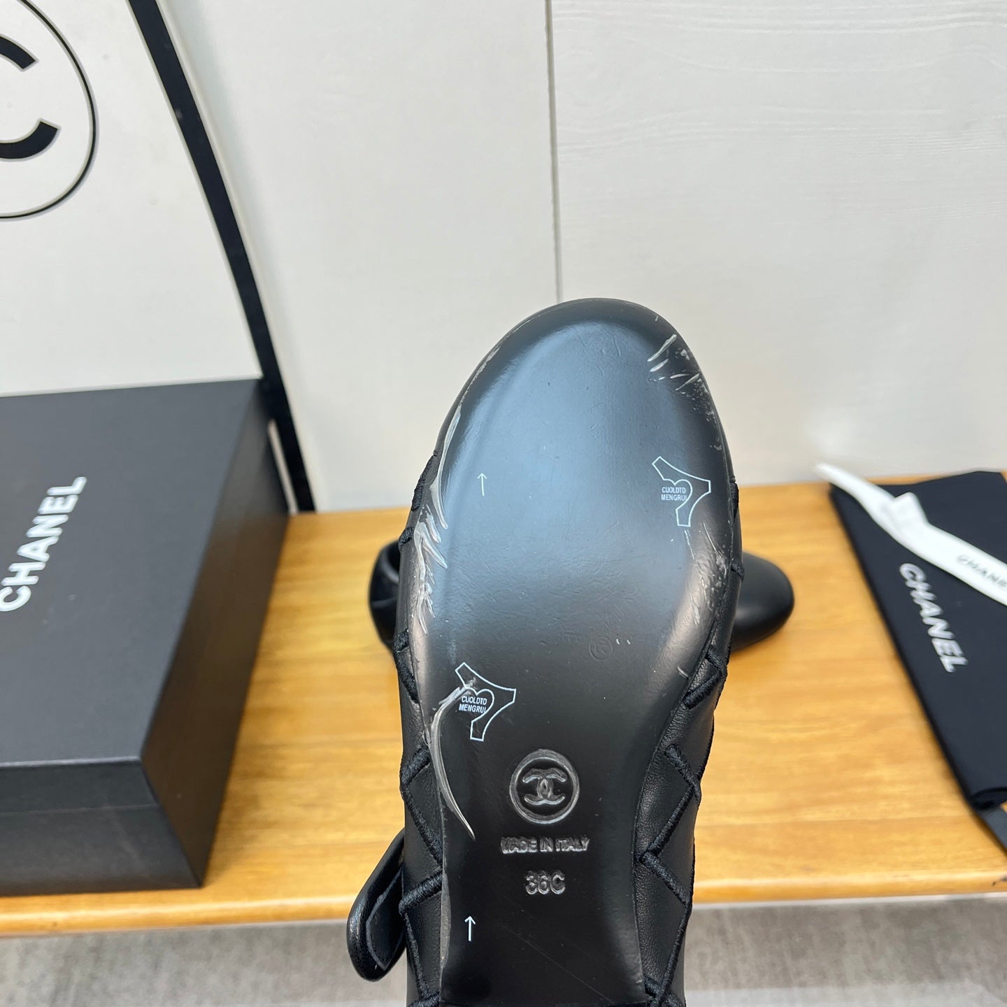 CHANEL 25S QUILTED MARY JANES BLACK IN CALFSKIN
