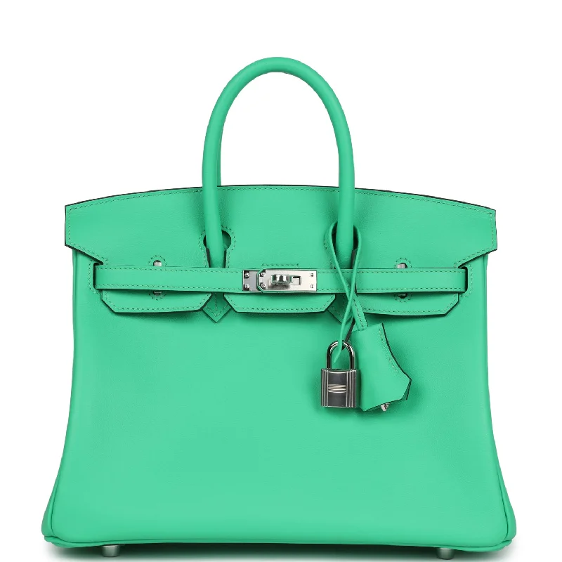 Hermes Birkin 25 Vert Comics Swift Palladium Hardware