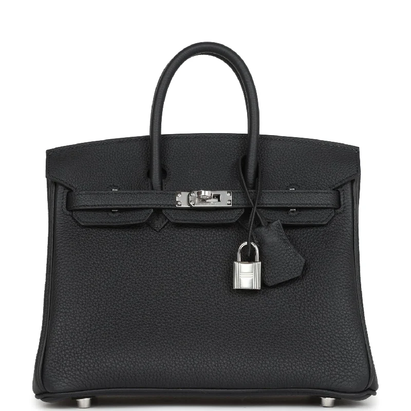 Hermes Birkin 25 Black Togo Palladium Hardware