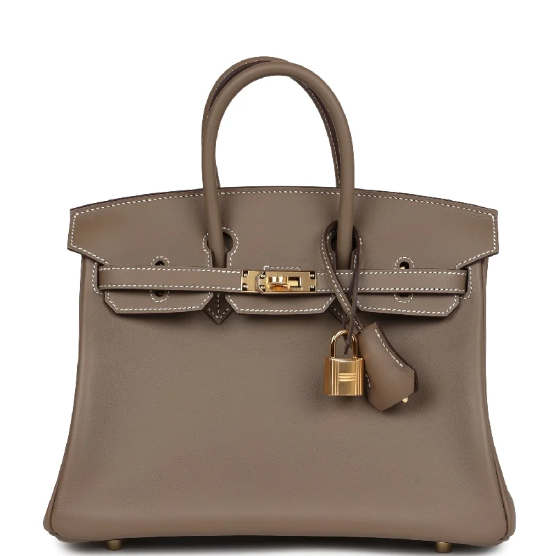 Hermes Birkin 25 Etoupe Swift Gold Hardware