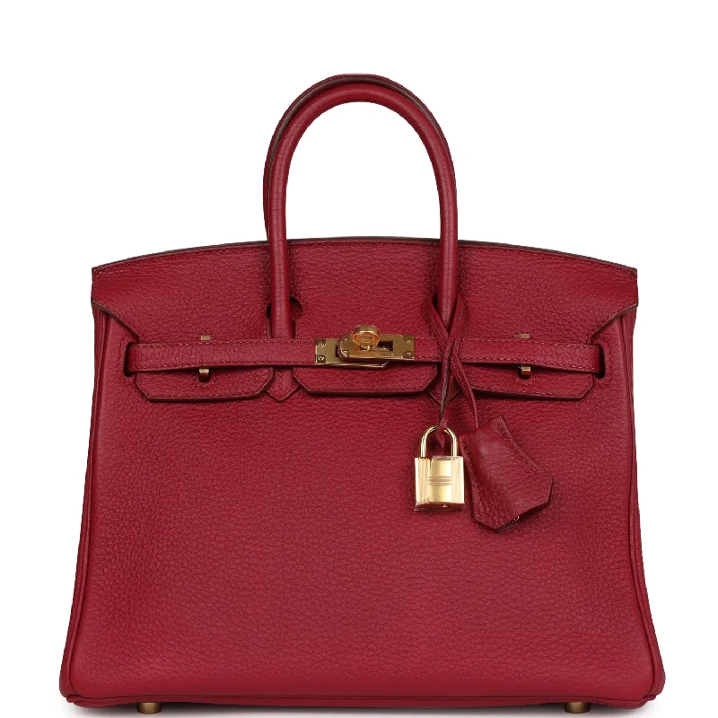  Hermes Birkin 25 Rubis Togo Gold Hardware