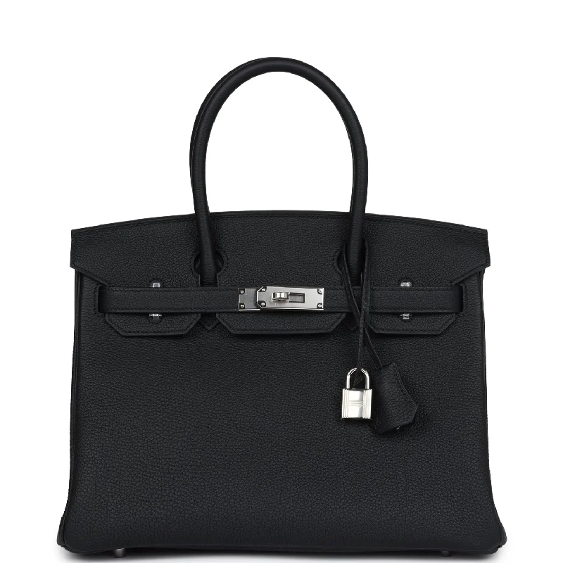 Hermes Birkin 30 Black Togo Palladium Hardware