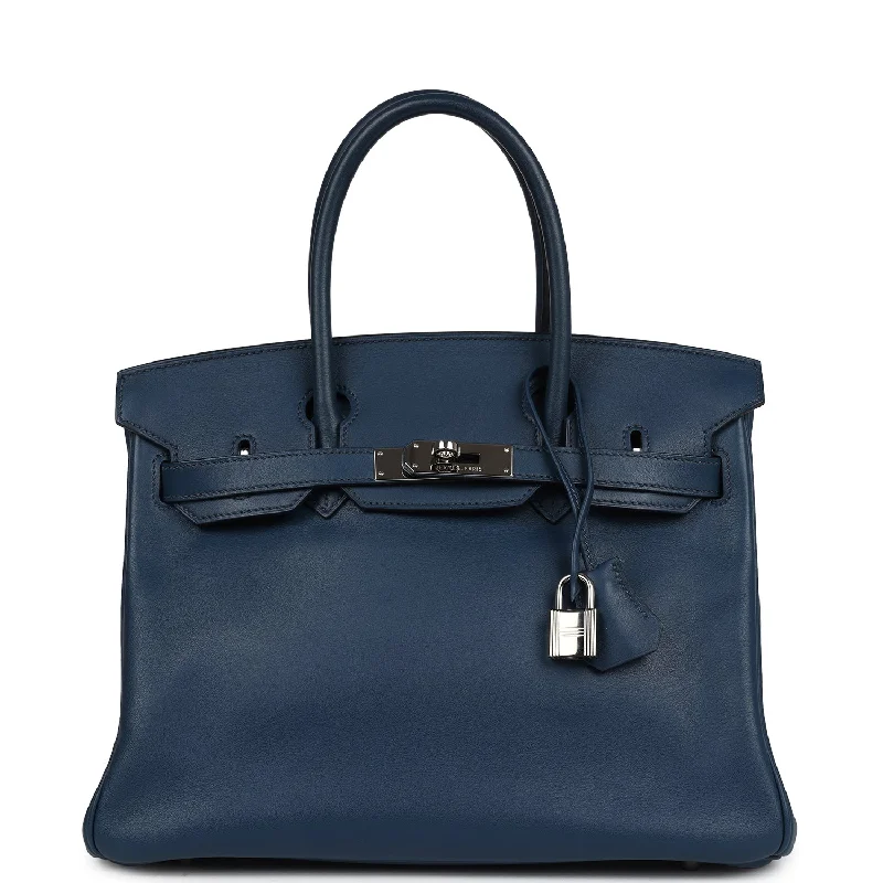  Hermes Birkin 30 Deep Bleu Swift Palladium Hardware