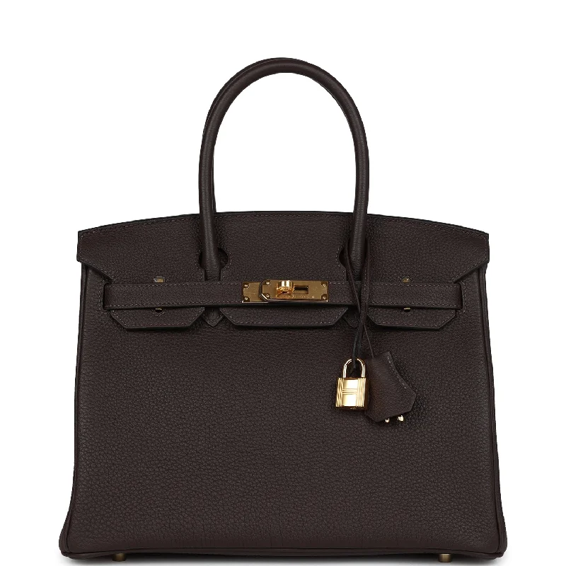 Hermes Birkin 30 Ebene Togo Gold Hardware