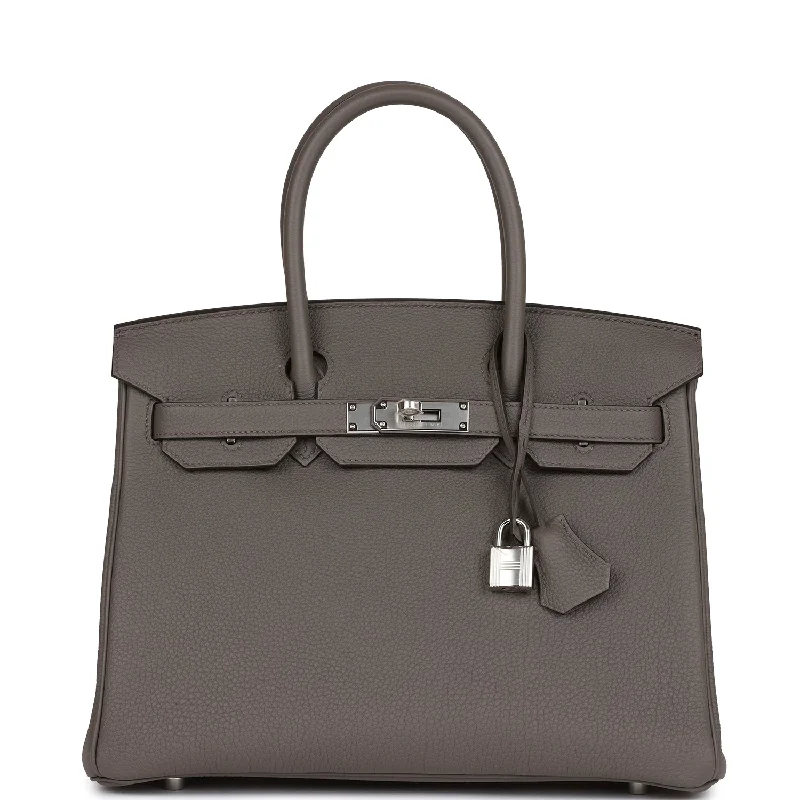 Hermes Birkin 30 Etain Togo Palladium Hardware