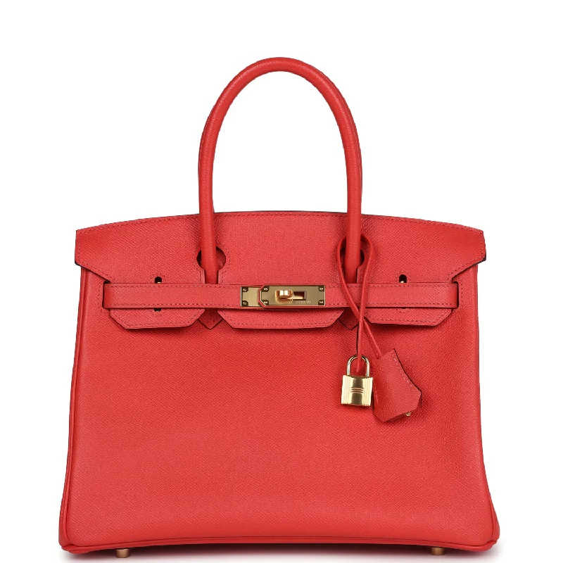 Hermes Birkin 30 Rose Jaipur Epsom Gold Hardware