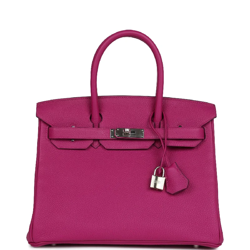  Hermes Birkin 30 Rose Pourpre Togo Palladium Hardware