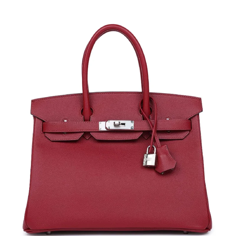 Hermes Birkin 30 Rouge Grenat Epsom Palladium Hardware