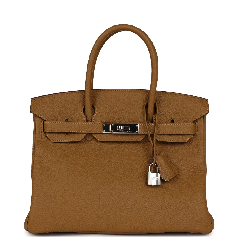  Hermes Birkin 30 Bronze D'Or Verso Togo Palladium Hardware