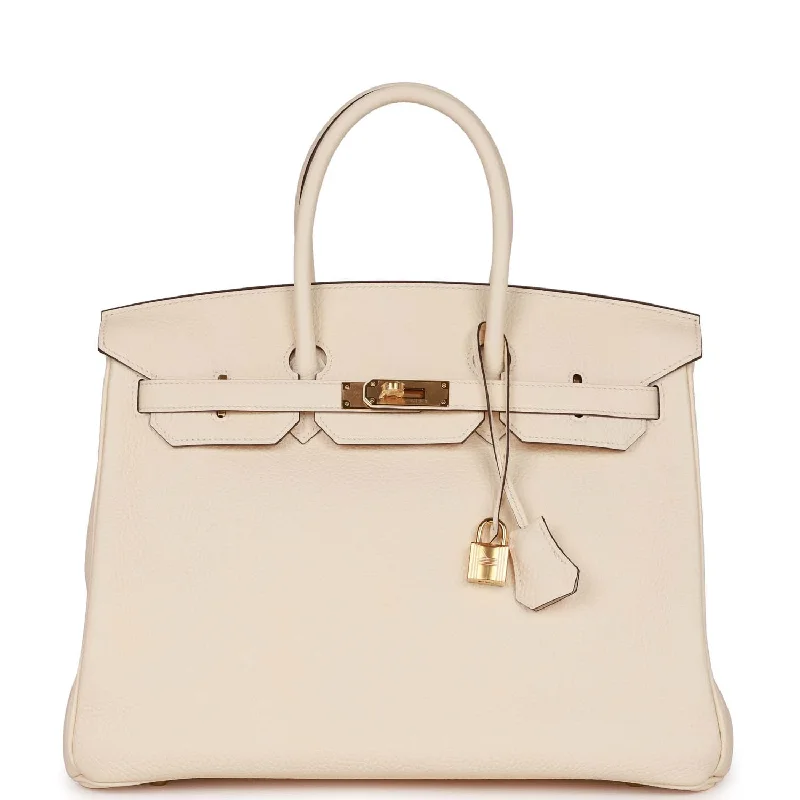 Hermes Birkin 35 Nata Clemence Gold Hardware