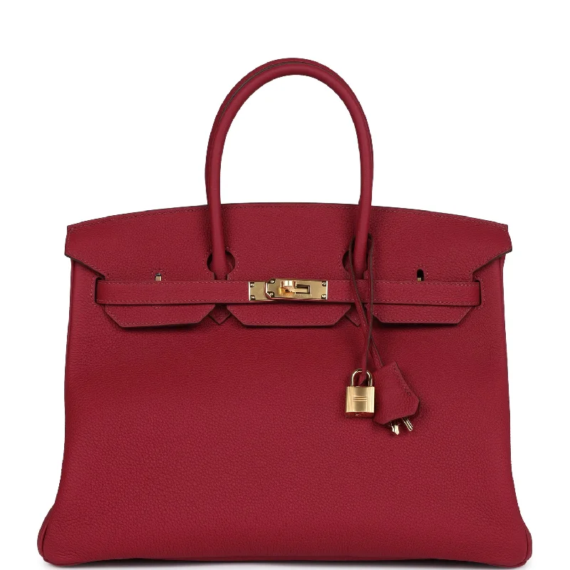 Hermes Birkin 35 Rubis Togo Gold Hardware