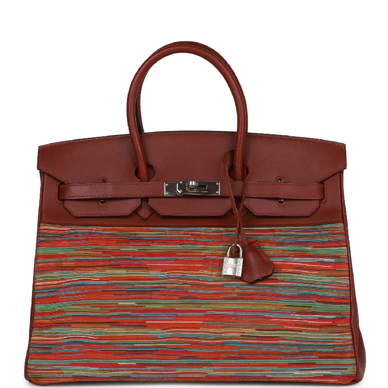  Hermes Birkin 35 Vibrato Rouge H Boxcalf Palladium Hardware