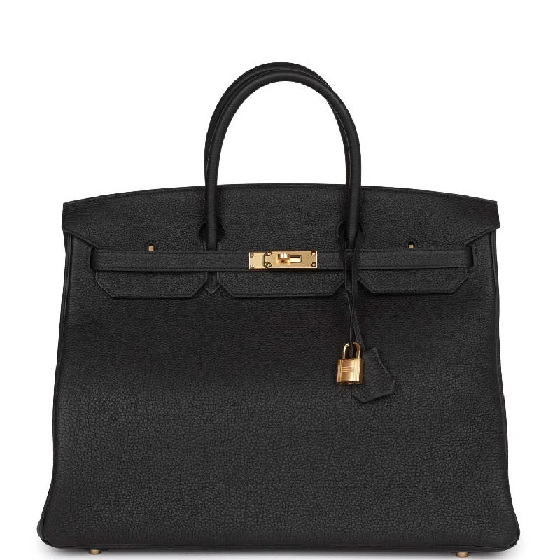 Hermes Birkin 40 Black Togo Gold Hardware