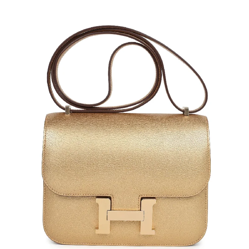 Hermes Constance 18 Dore Chamkilight Chevre Permabrass Hardware