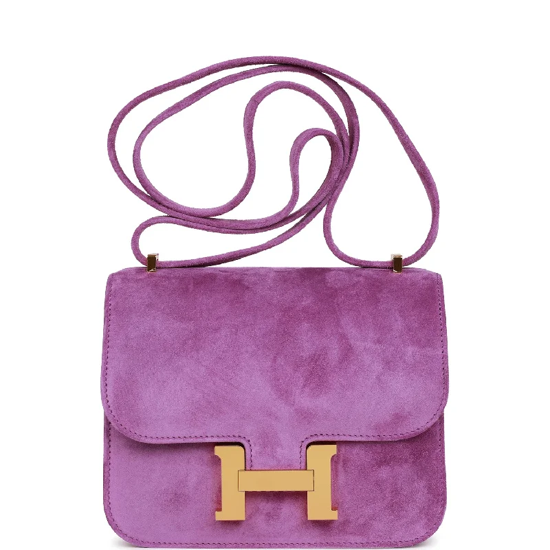 Hermes Constance 18 Violet Doblis Gold Hardware