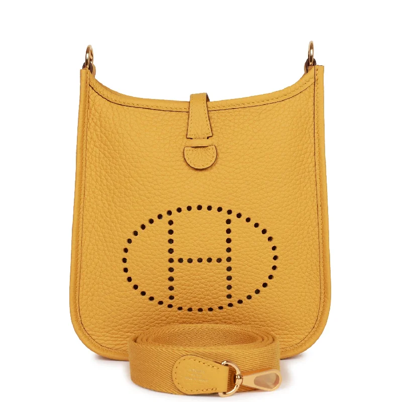 Hermes Evelyne TPM Jaune Ambre Clemence Gold Hardware