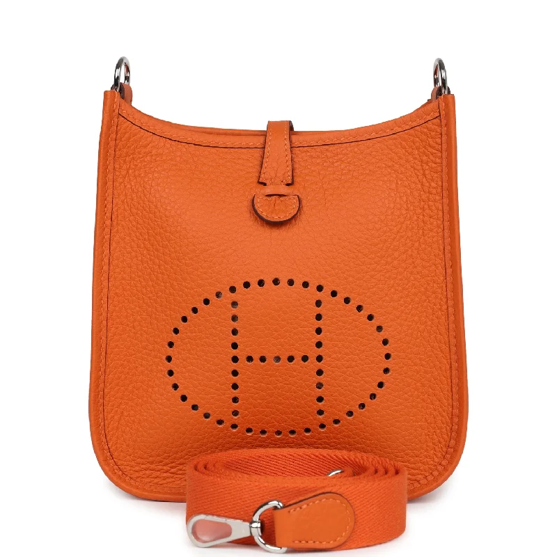 Hermes Evelyne TPM Orange Clemence Palladium Hardware