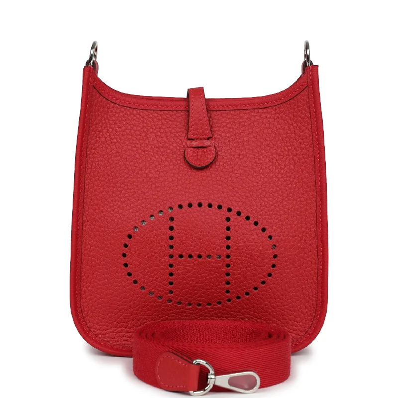 Hermes Evelyne TPM Vermillion Clemence Palladium Hardware