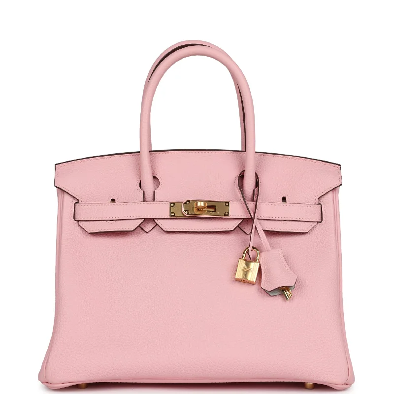 Hermes Special Order (HSS) Birkin 30 Rose Sakura Verso Clemence Gold Hardware