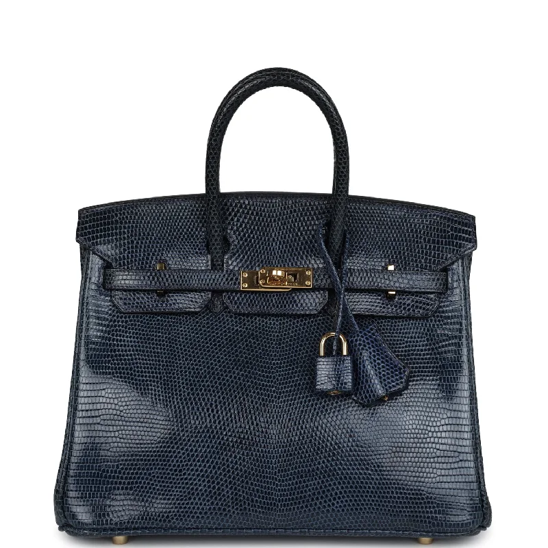  Hermes Birkin 25 Bleu De Malte Varanus Niloticus Lizard Gold Hardware