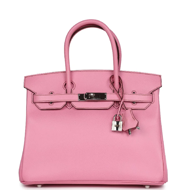  Hermes Birkin 30 Bubblegum Epsom Palladium Hardware