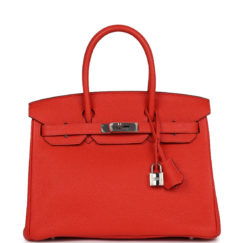  Hermes Birkin 30 Capucine Togo Palladium Hardware