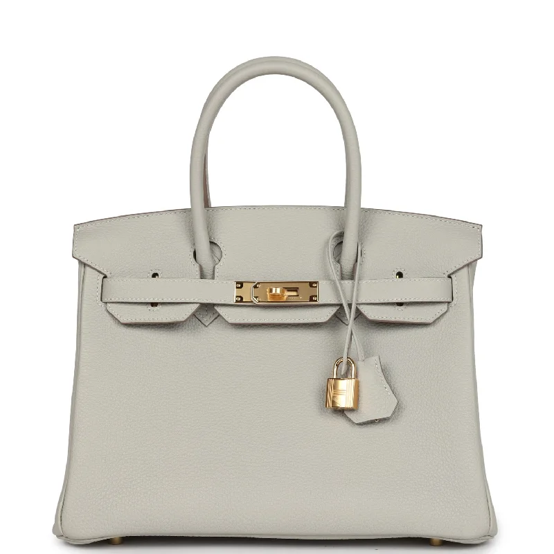  Hermes Birkin 30 Gris Perle Togo Gold Hardware