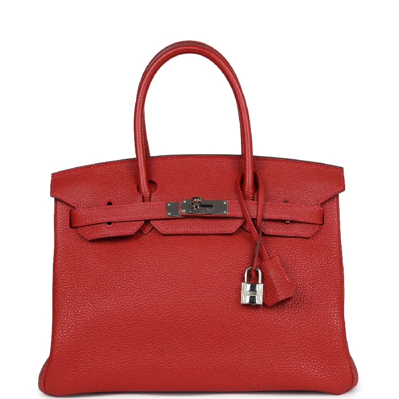  Hermes Birkin 30 Vermillon Togo Palladium Hardware