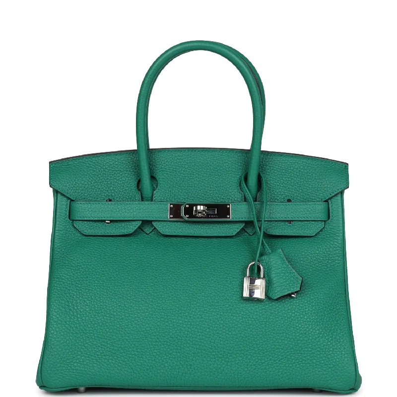  Hermes Birkin 30 Vert Vertigo Verso Clemence Palladium Hardware