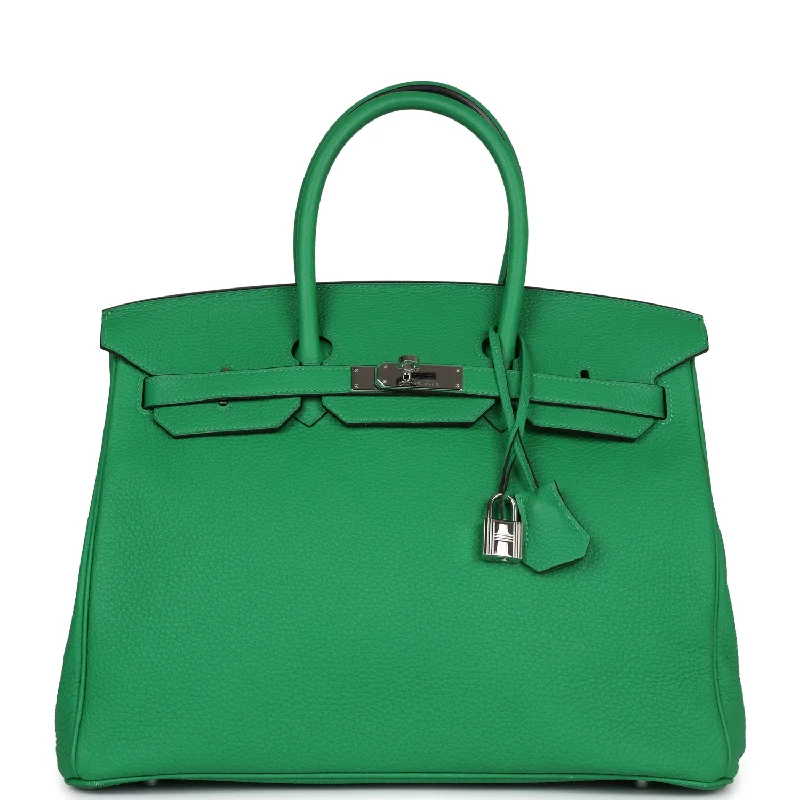  Hermes Birkin 35 Bambou Togo Palladium Hardware