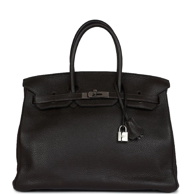  Hermes Birkin 35 Cafe Clemence Palladium Hardware