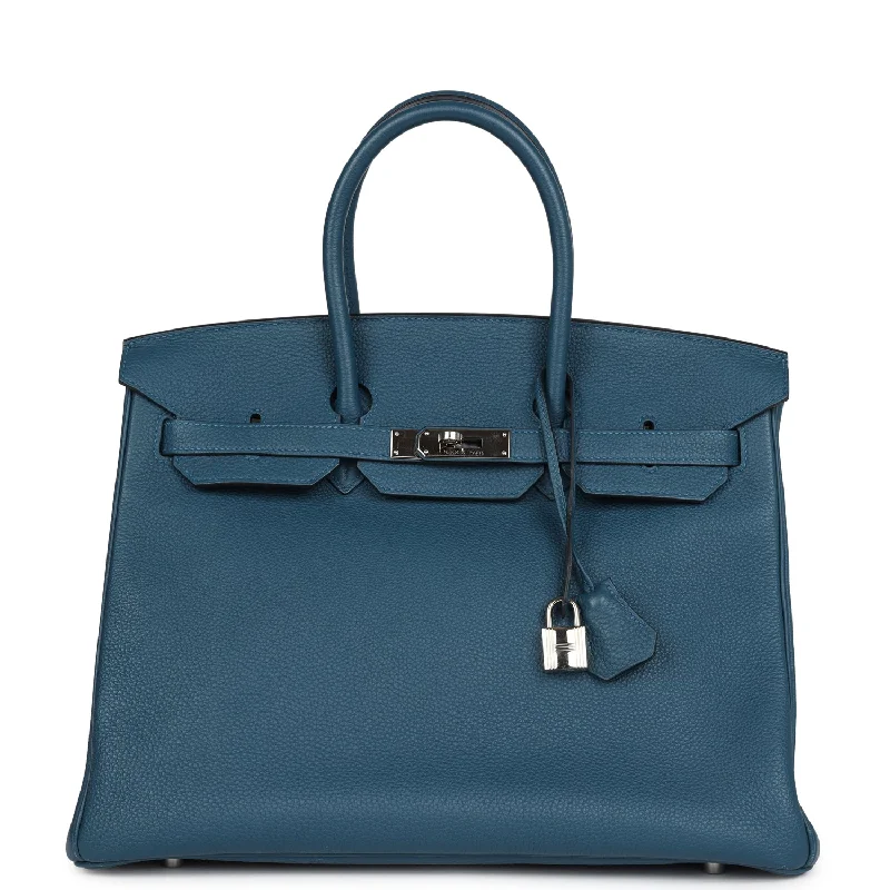  Hermes Birkin 35 Colvert Togo Palladium Hardware