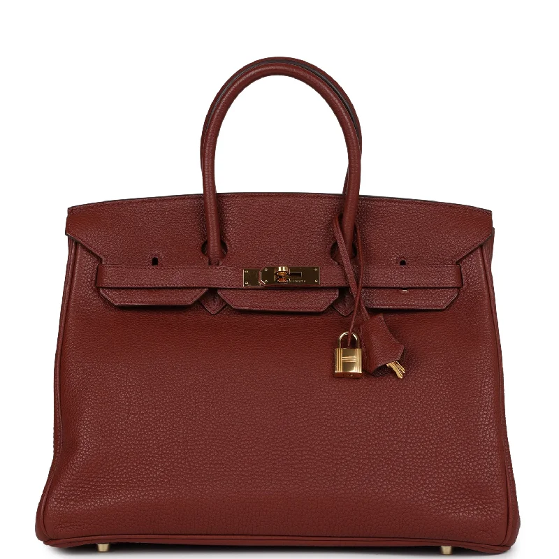  Hermes Birkin 35 Rouge H Togo Gold Hardware