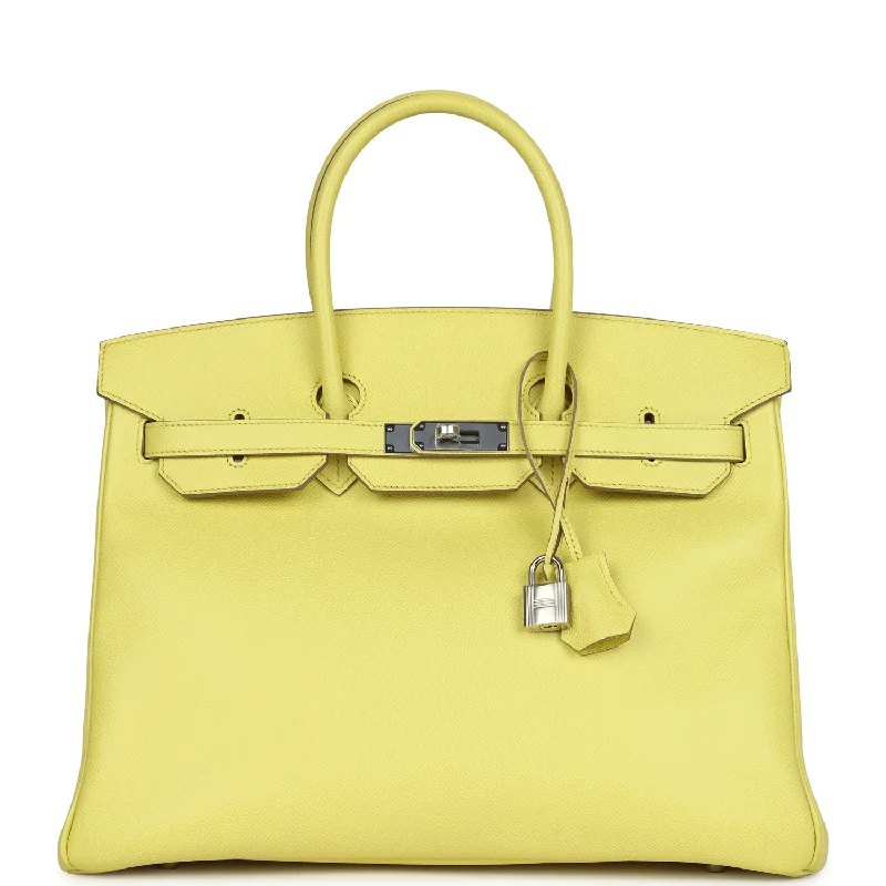  Hermes Birkin 35 Soufre Epsom Palladium Hardware